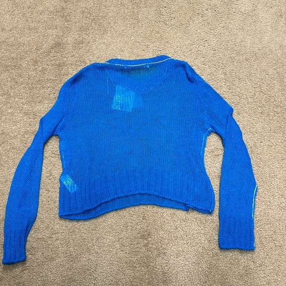 Zara women Wool Blend Openwork Knit Sweater Limited Edition. Size Small. NWT! - Picture 6 of 8